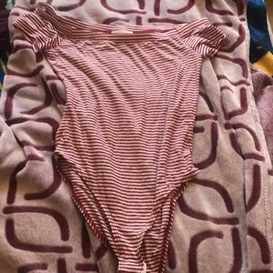 Off the shoulder body suit